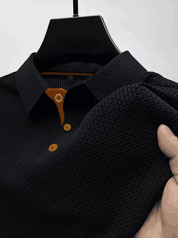 Men's Breathable Knit Polo Shirt – House of Velari