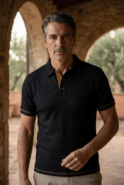 Men's Breathable Knit Polo Shirt – House of Velari