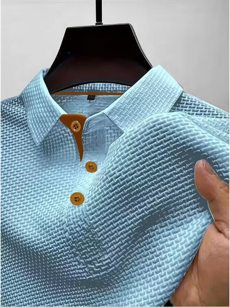 Men's Breathable Knit Polo Shirt – House of Velari