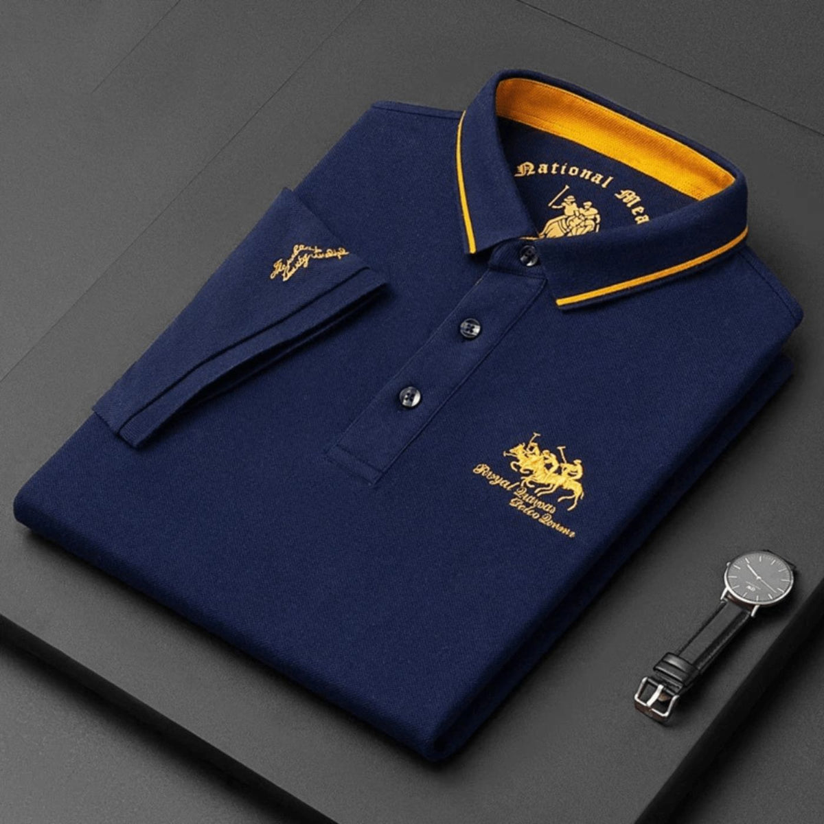 Men's Embroidered Breathable Polo Shirt – House of Velari