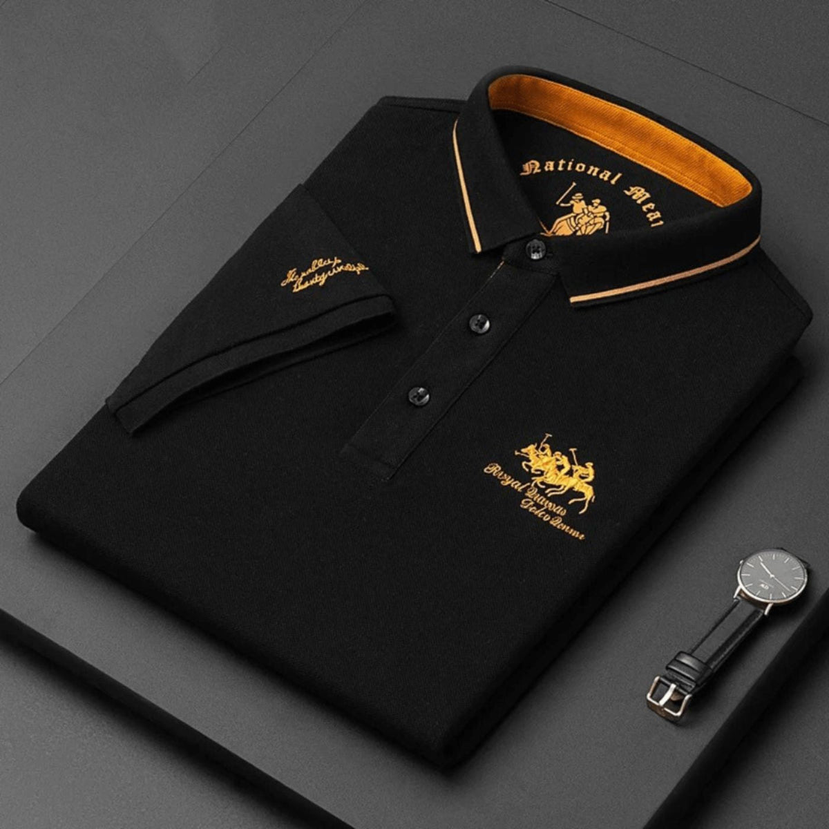 Men's Contrast Collar Polo Shirt – House of Velari
