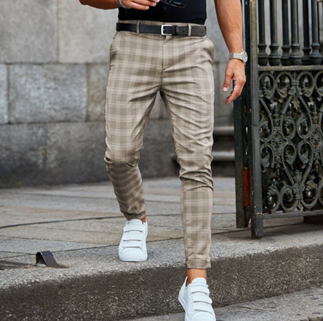 Men's Stretchy Checkered Chino Pants – House of Velari