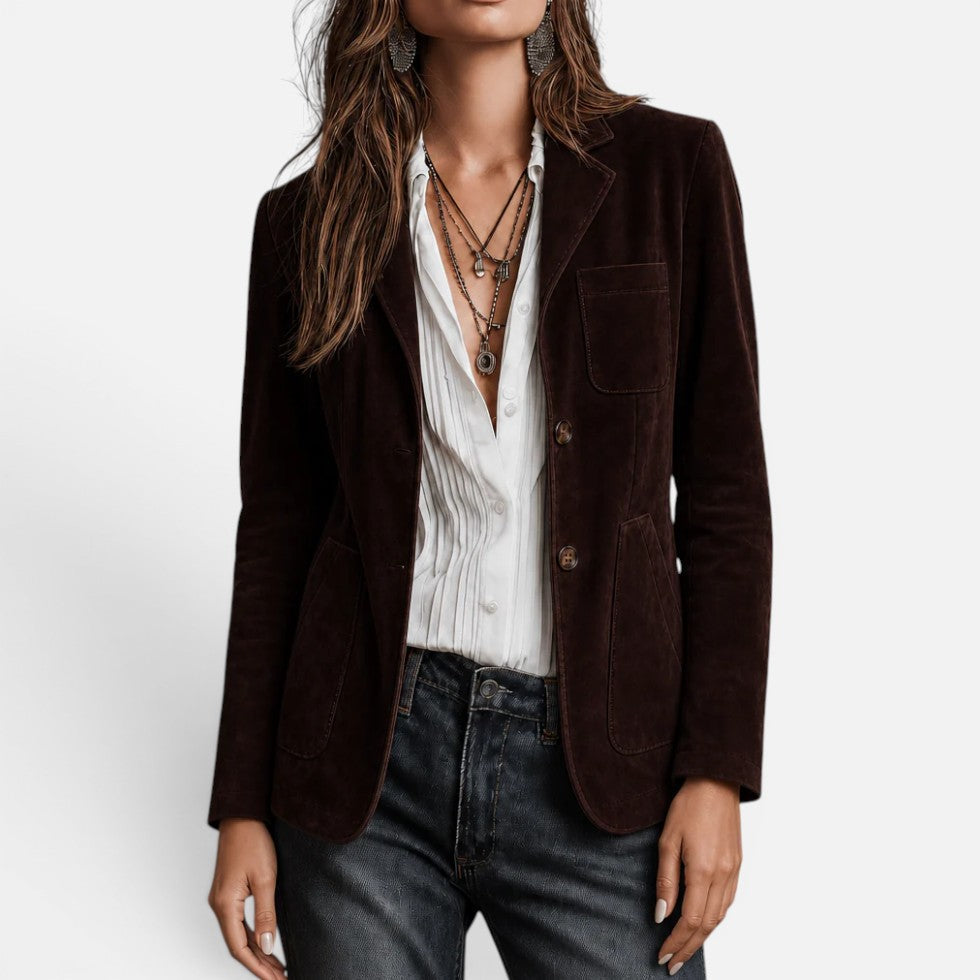 Women's Blazer Lapel Collar Button Placket – House of Velari