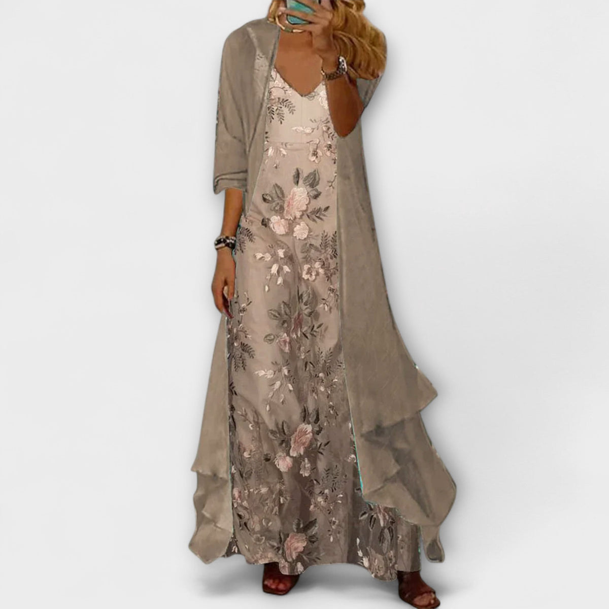 Women's Two-Piece Maxi Dress & Jacket Set – House of Velari