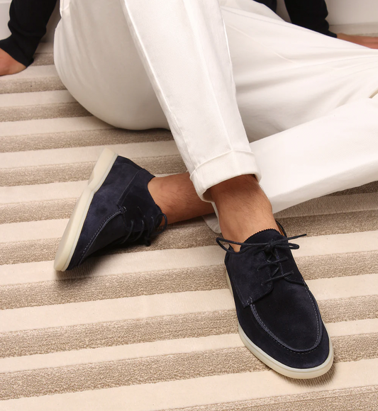 Men's Suede Lace-Up Loafer Shoes – House of Velari