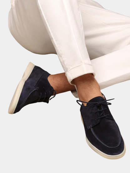 Men's Suede Lace Up Loafers Shoes – House of Velari