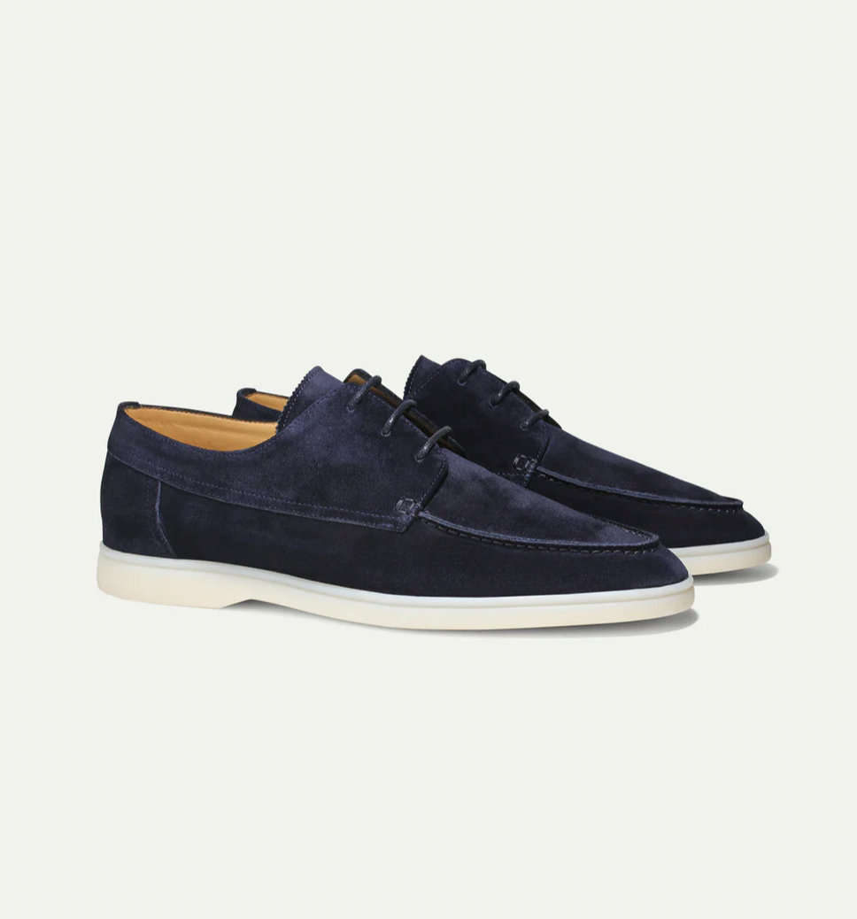 Men's Suede Lace-Up Loafer Shoes – House of Velari