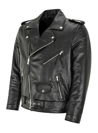 Men's Classic Leather Jacket – House of Velari