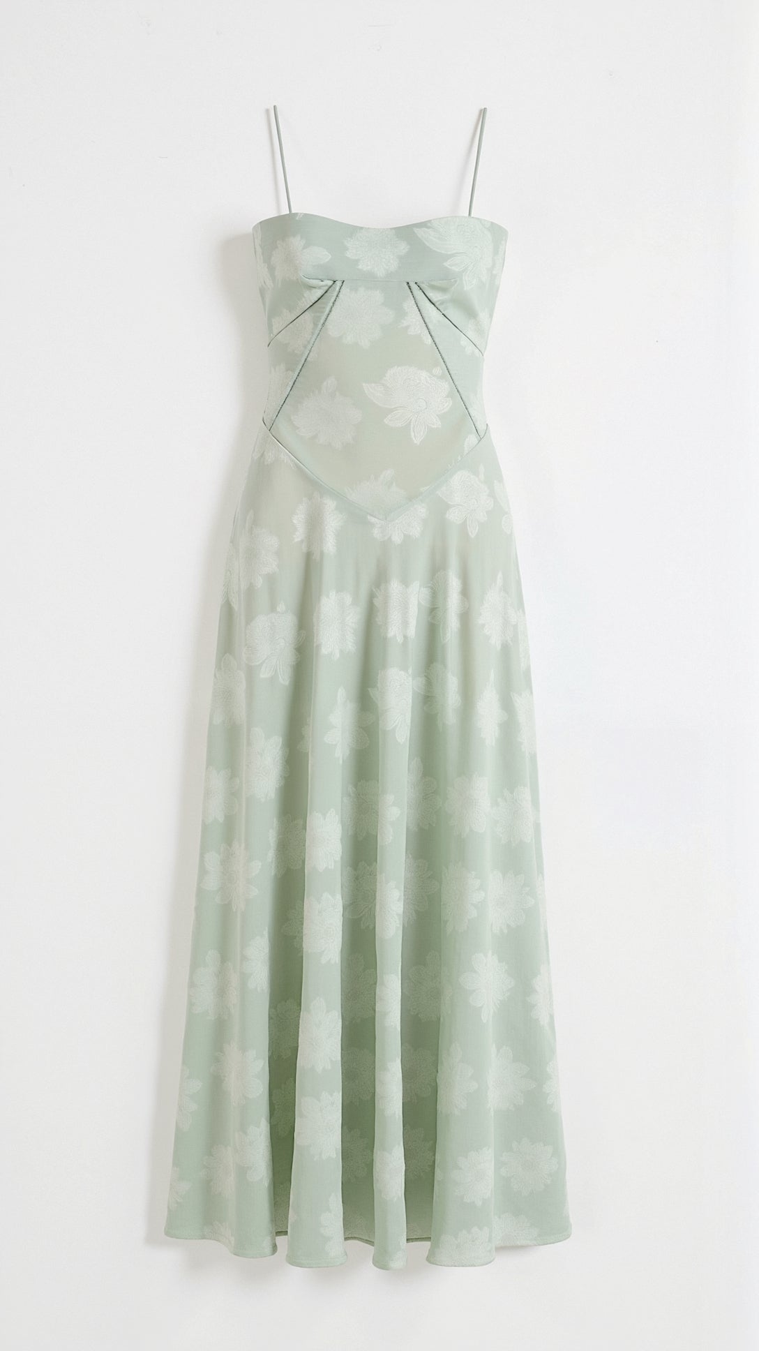Floral Lace Corset Maxi Dress Spaghetti Strap A-Line – House of Velari
