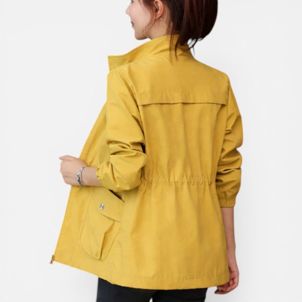 Lightweight Zip-Up Jacket with Drawstring Waist – House of Velari