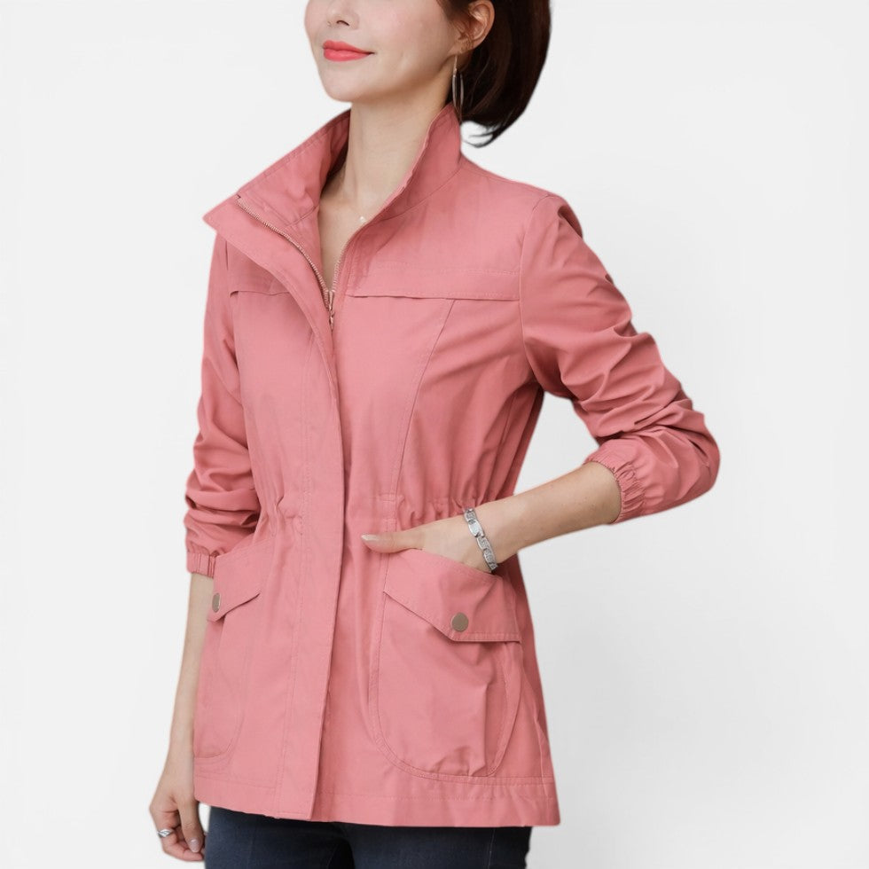 Lightweight Zip-Up Jacket with Drawstring Waist – House of Velari