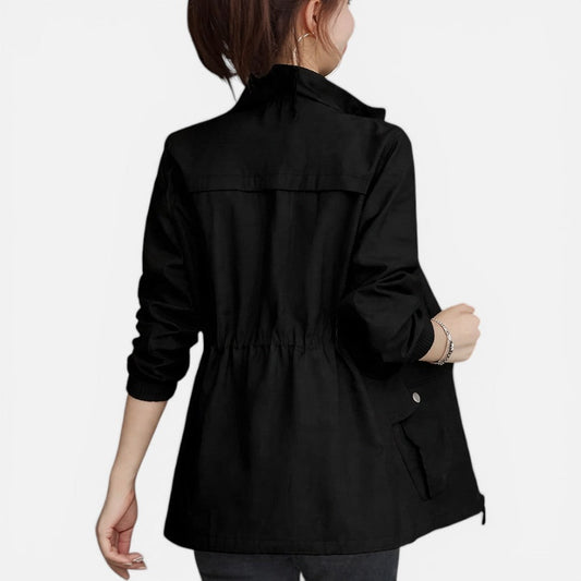 Lightweight Zip-Up Jacket with Drawstring Waist – House of Velari