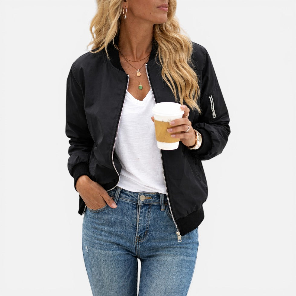 Zip Up Lightweight Bomber Jacket – House of Velari