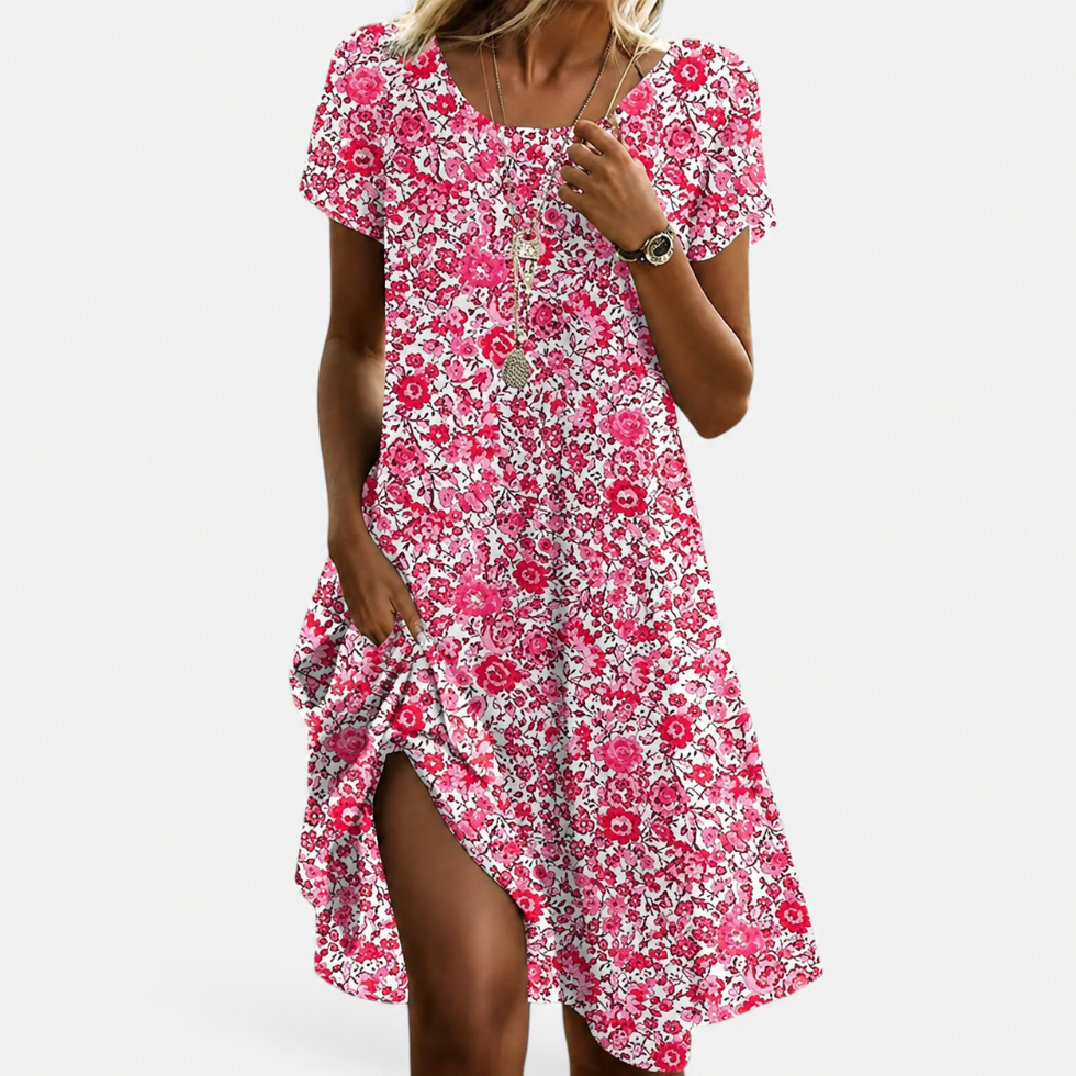 Polka Dot Midi Swing Dress – House of Velari