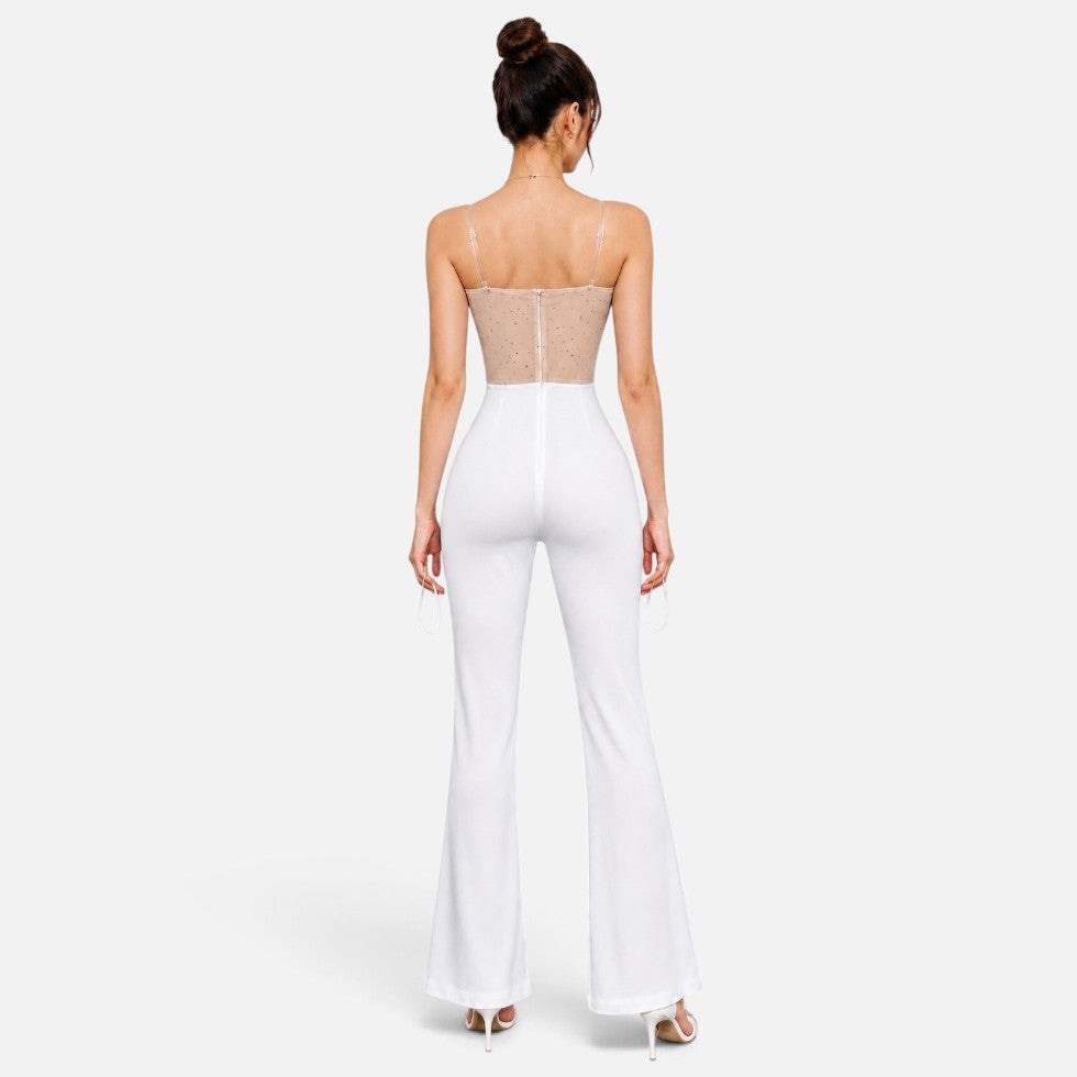Women's Sequin Sleeveless Strapless Jumpsuit – Sweetheart Formal Outfit – House of Velari