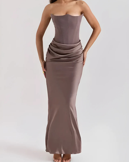 Women’s Wedding Guest Strapy Maxi Dress – House of Velari