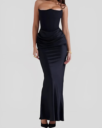 Women’s Wedding Guest Strapy Maxi Dress – House of Velari