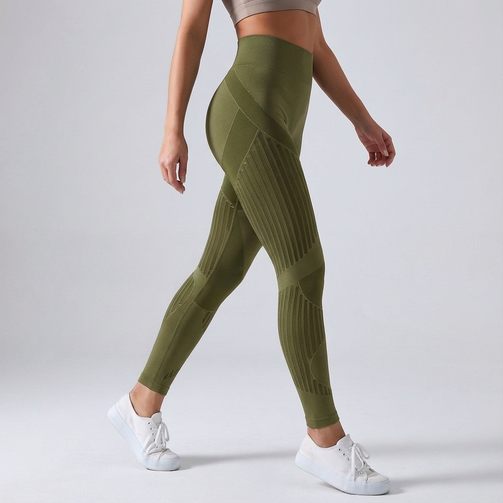 Women's Seamless Ribbed Compression Leggings – House of Velari