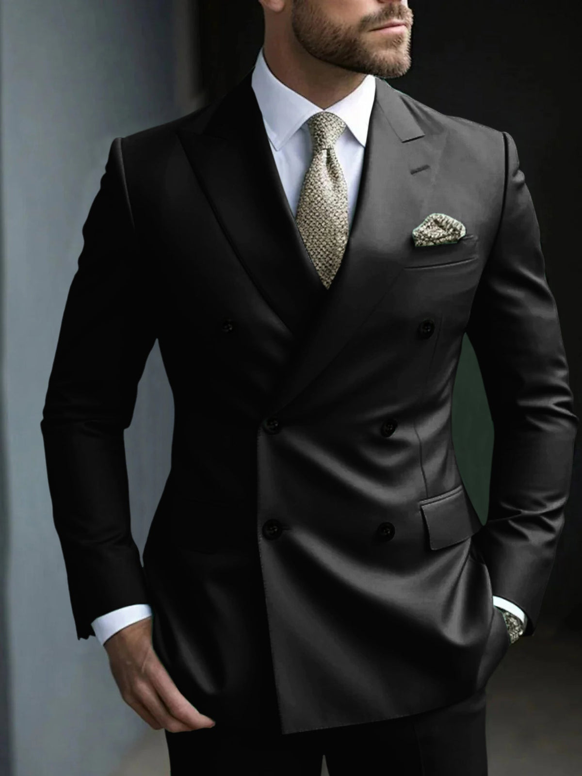 Men's Double-Breasted Two-Piece Suit – House of Velari