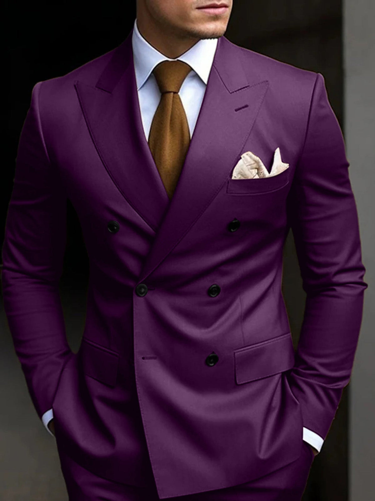 Men's Structured Double-Breasted Suit – House of Velari
