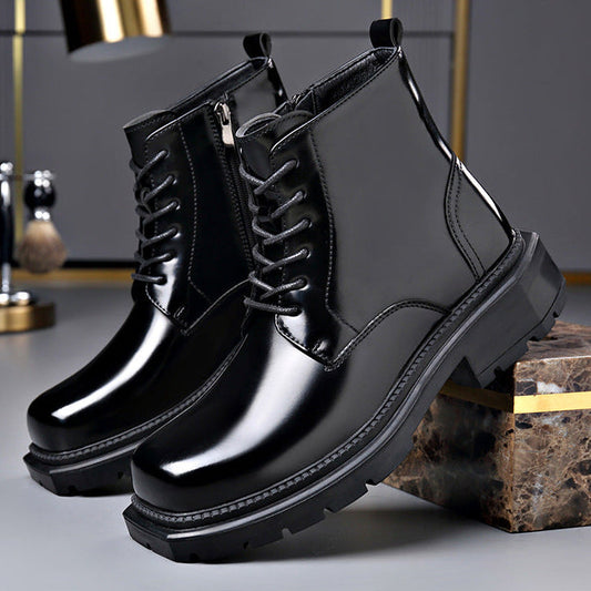 Women's Leather Ankle Boots Support Lug Sole – House of Velari