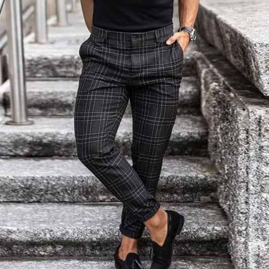 Men's Stretchy Checkered Chino Pants – House of Velari