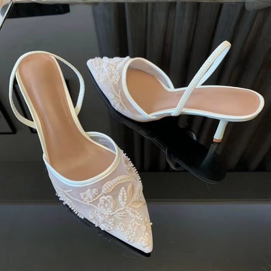 Women's Kitten Heel Slingbacks – House of Velari