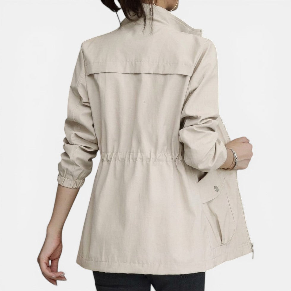 Lightweight Zip-Up Jacket with Drawstring Waist – House of Velari