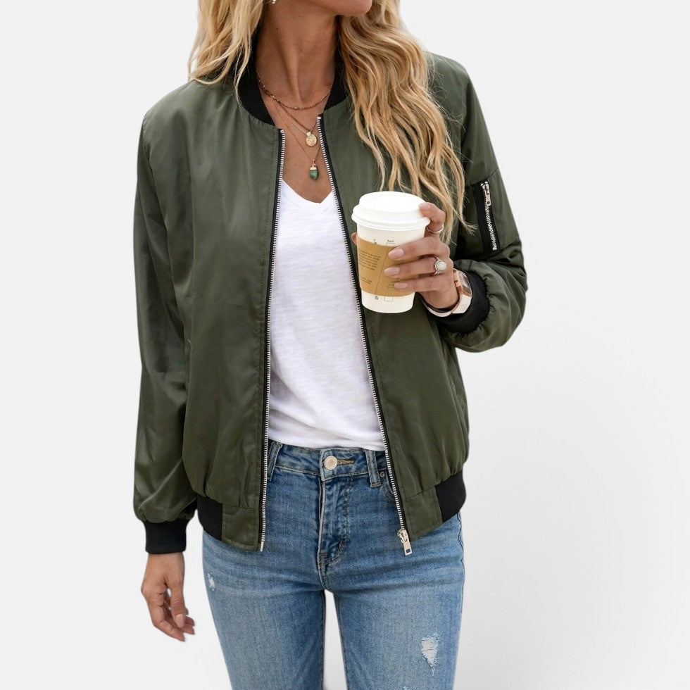 Zip Up Lightweight Bomber Jacket – House of Velari