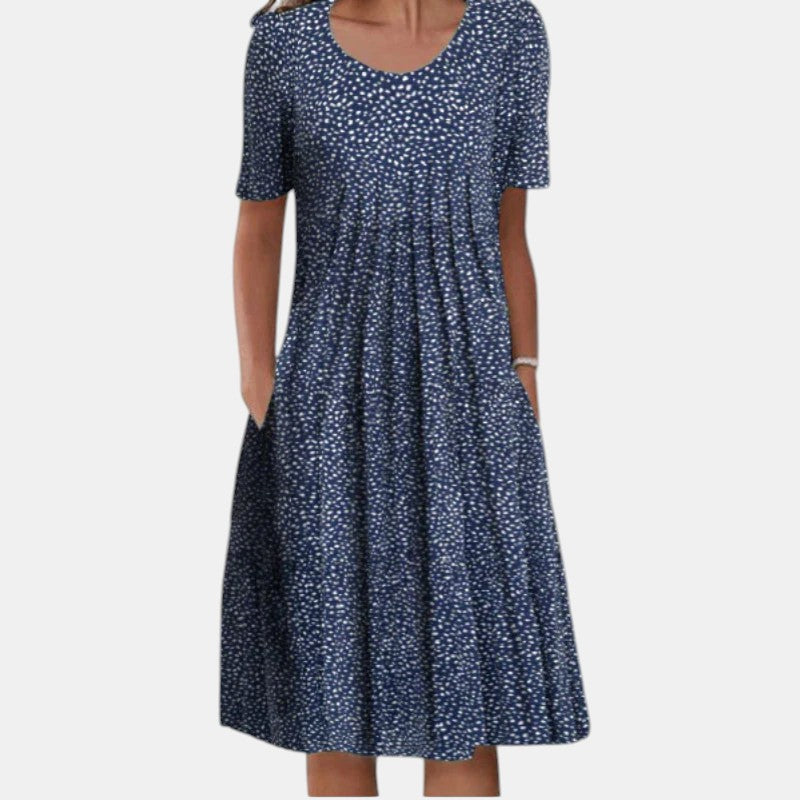 Women's Floral Cotton Tummy Coverage Dress – House of Velari