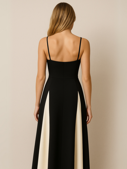 Women's Two-Tone Sweetheart Maxi Dress – House of Velari