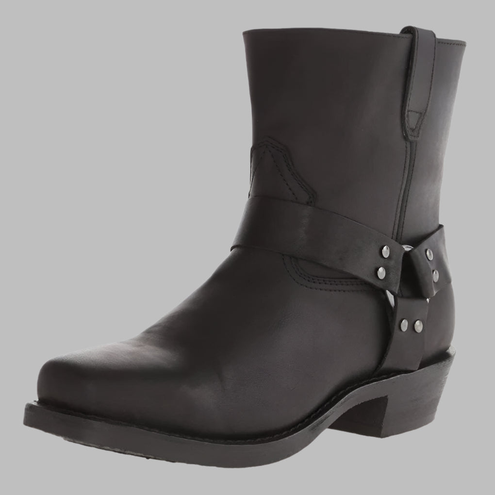 Men's Leather Harness Boots with Comfort Fit – House of Velari
