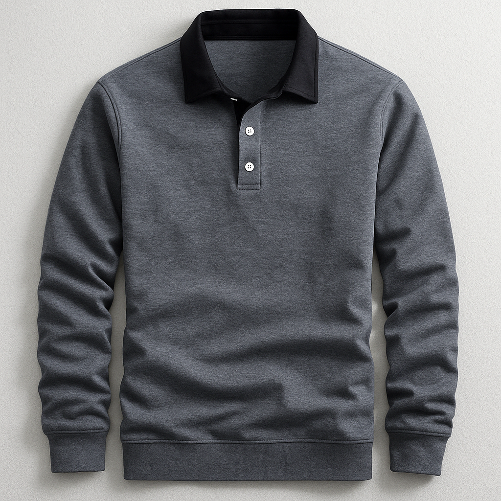 Men's Classic Long Sleeve Knit Polo – House of Velari
