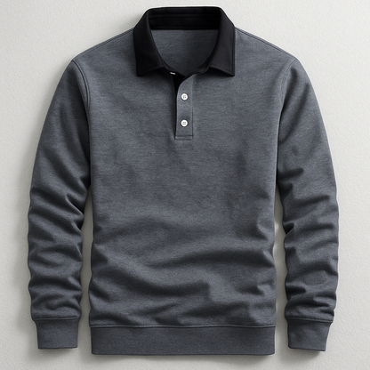 Men's Classic Long Sleeve Knit Polo – House of Velari
