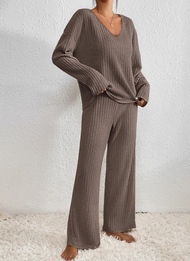 Women's Breathable Ribbed Knit Loungewear Set – House of Velari