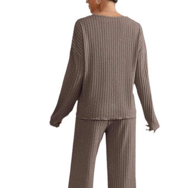 Women's Breathable Ribbed Knit Loungewear Set – House of Velari