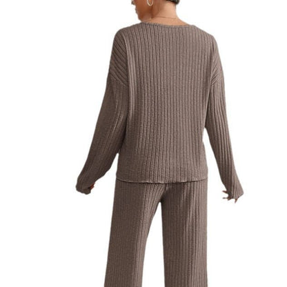 Women's Breathable Ribbed Knit Loungewear Set – House of Velari
