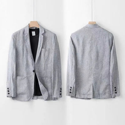 Men's Linen Two-Piece Suit with Elastic Waistband – House of Velari