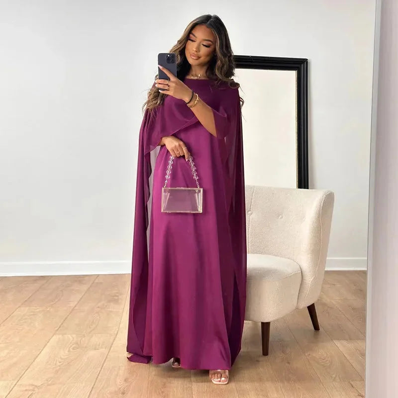 Women's Wedding Guest Cape Maxi Dress – House of Velari