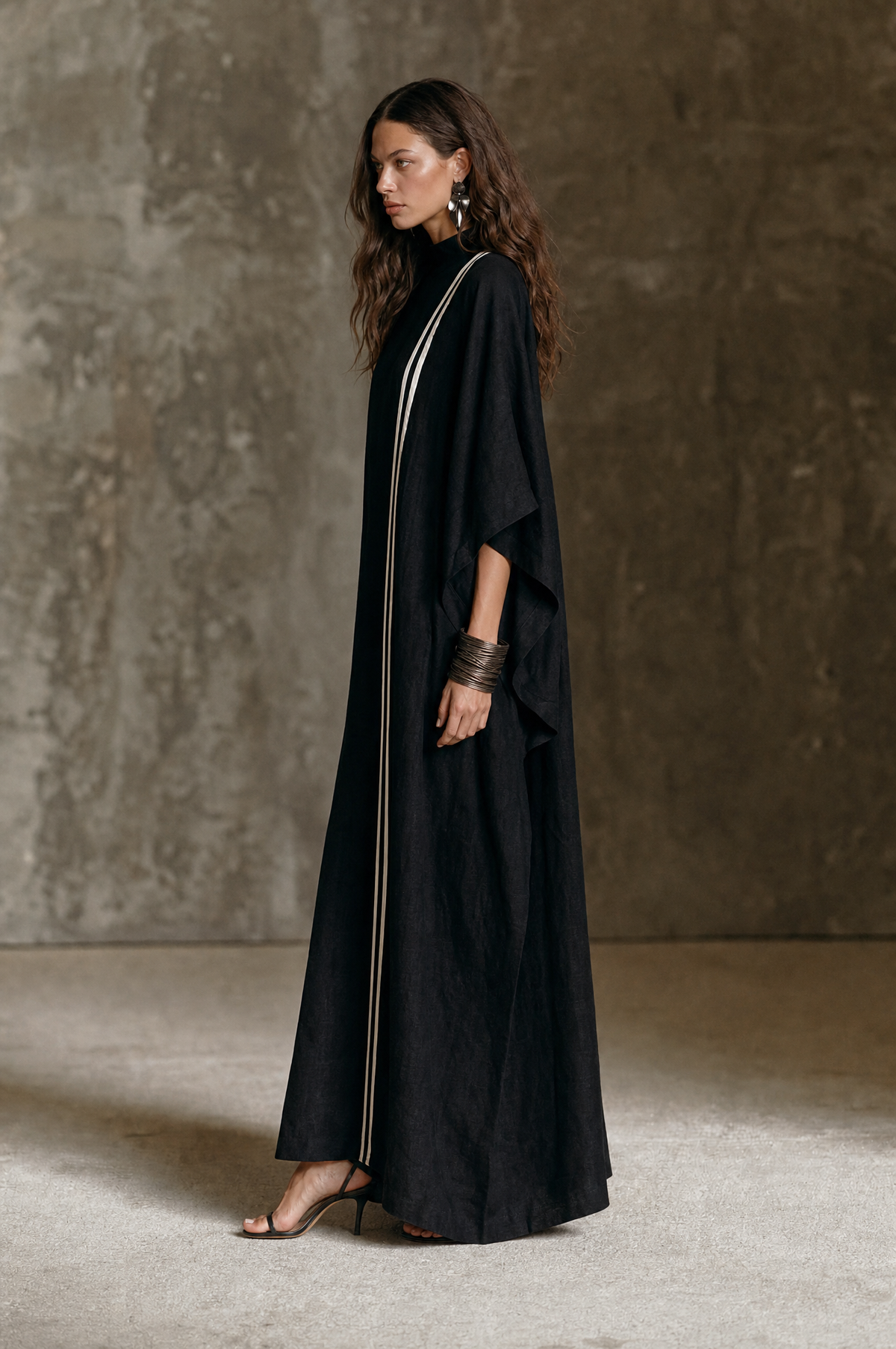Women's Batwing Mock Neck Maxi Dress – House of Velari