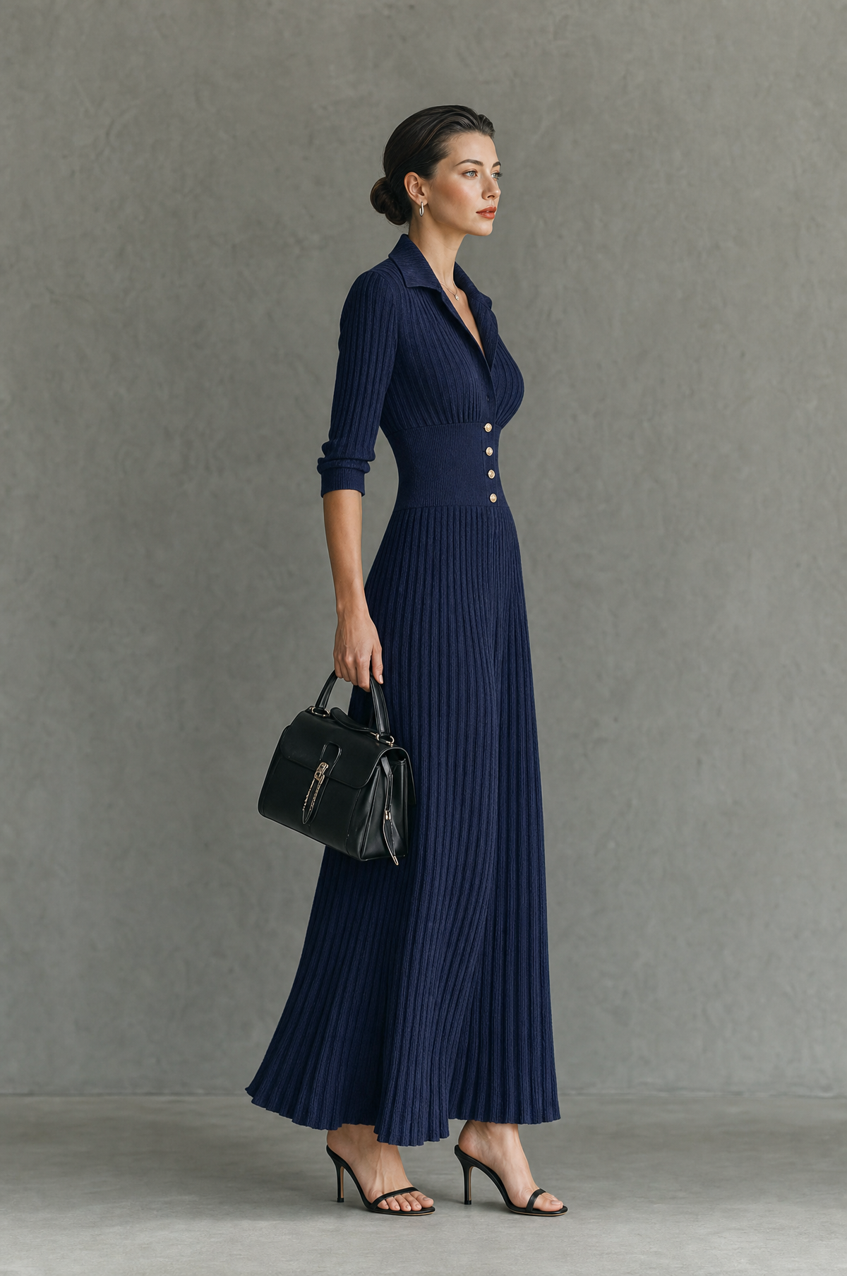 Women's Knit Pleated Dress – House of Velari