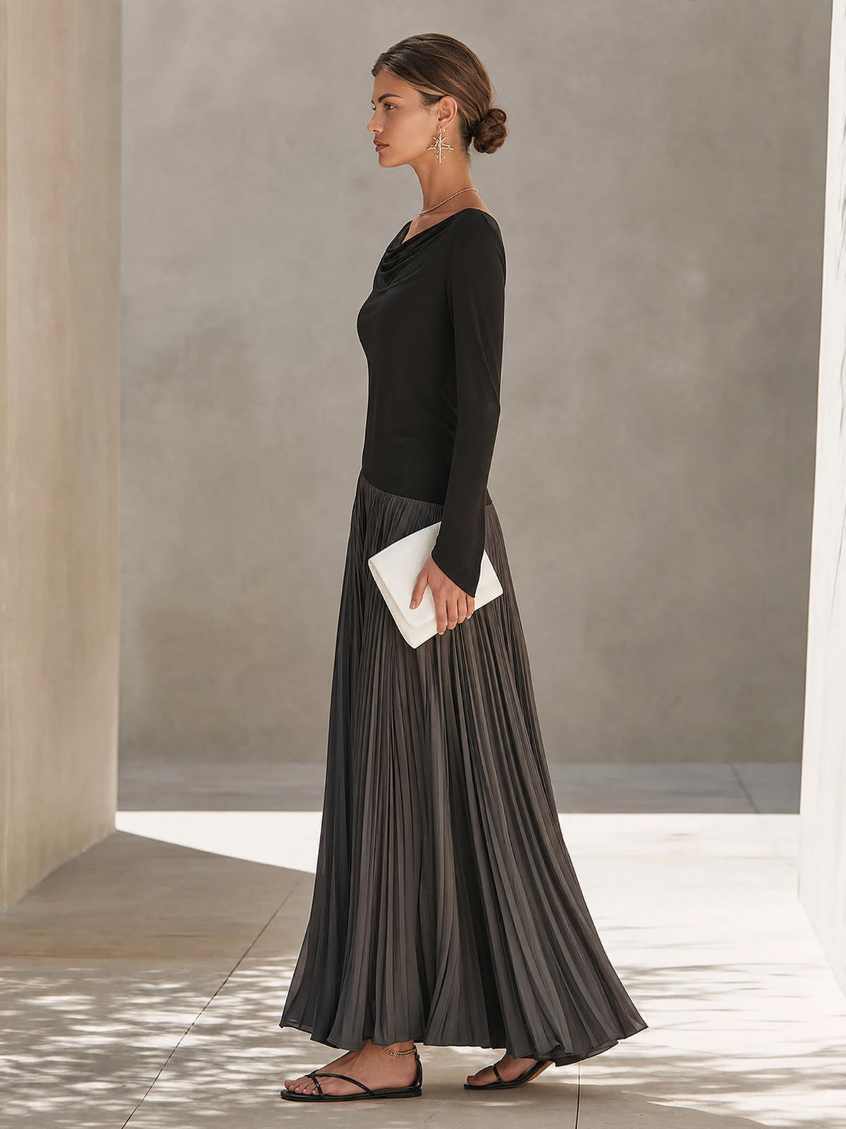 Women's Two Tone Color Maxi Dress – House of Velari