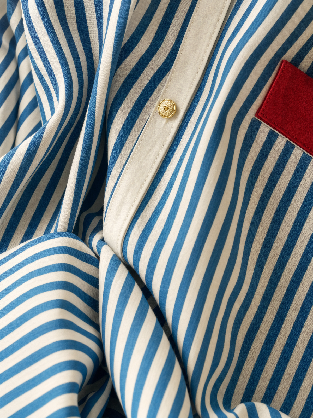 Women's White Cotton Striped Shirt Dress – House of Velari