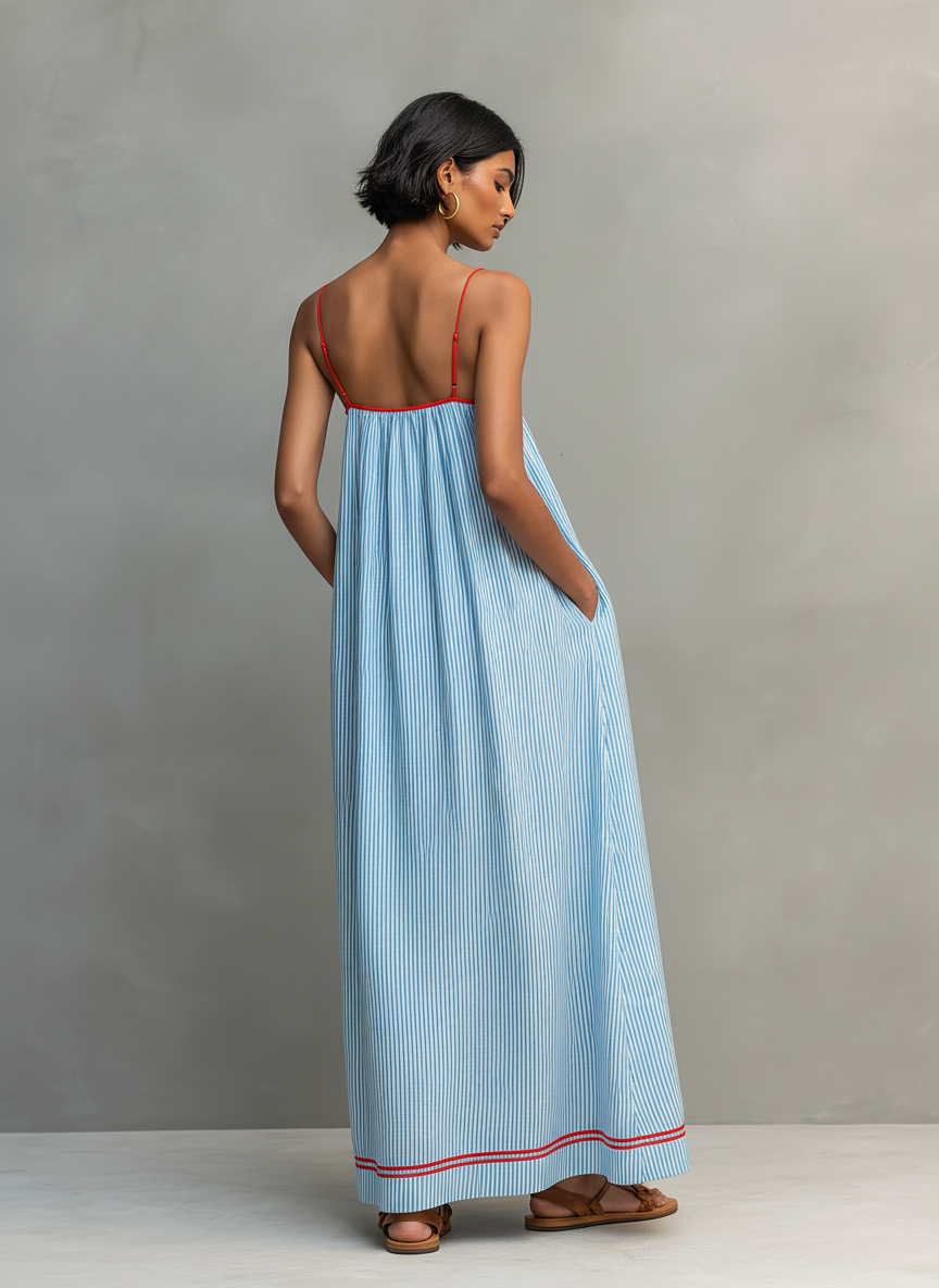 Women's Striped Maxi Dress – House of Velari