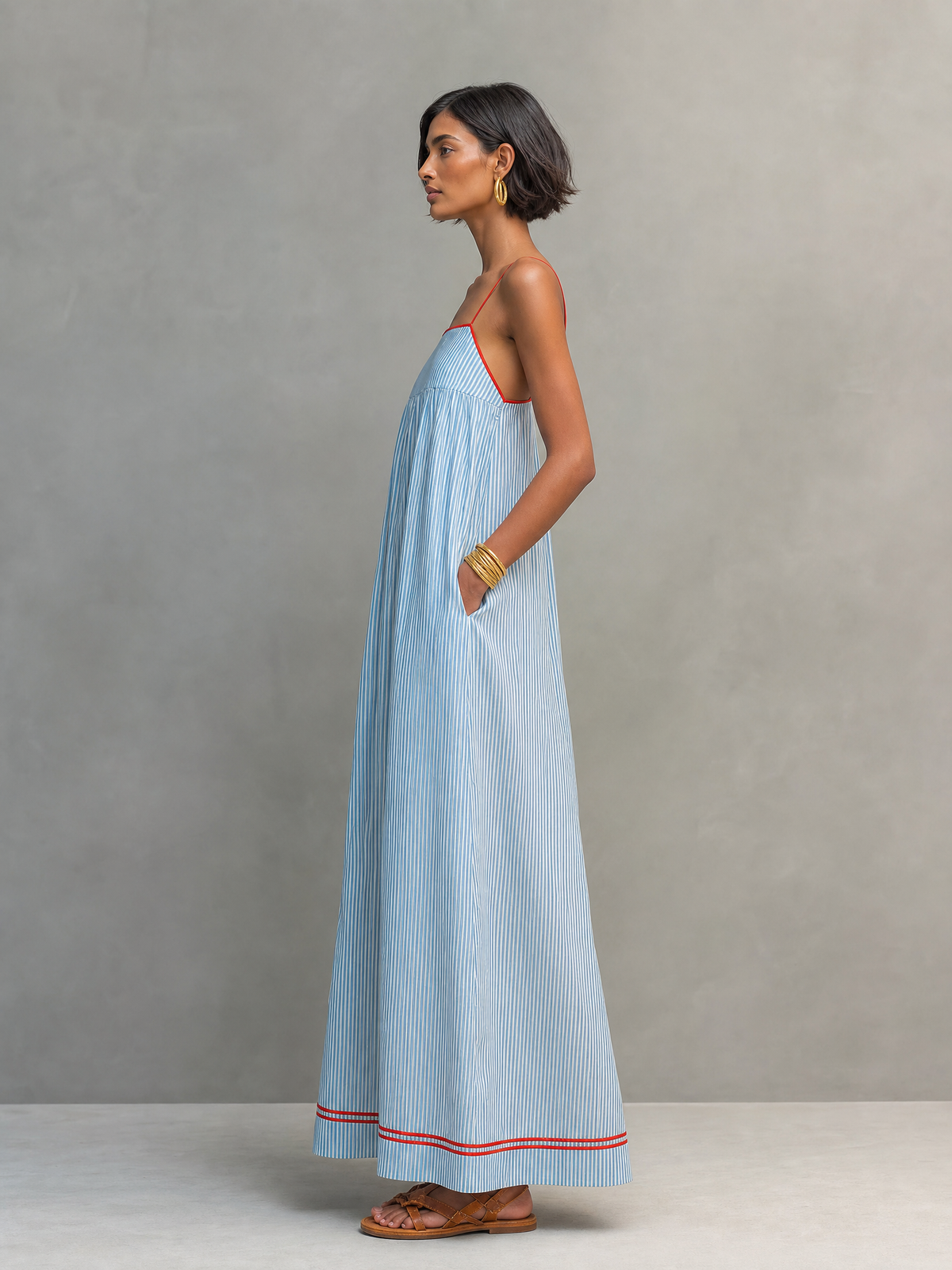 Women's Striped Maxi Dress – House of Velari