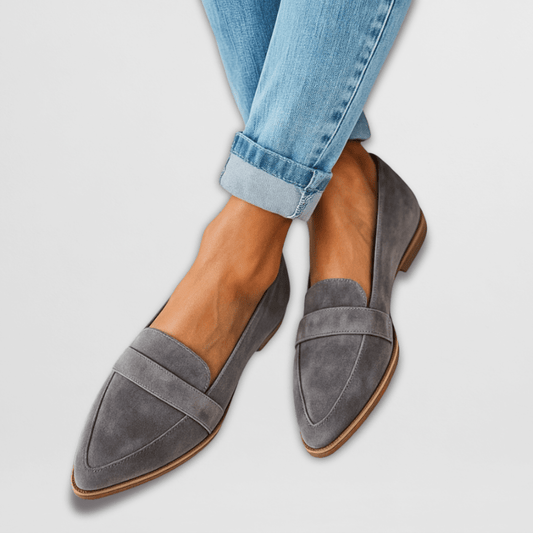 Women's Pointed Toe Suede Flat Loafers Slip-On – House of Velari