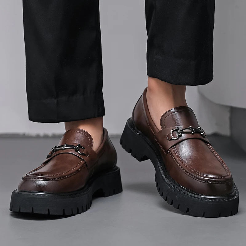 Men's Chunky Platform Loafers Casual and Dress – House of Velari