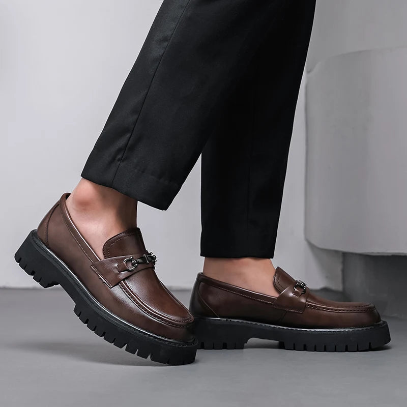Men's Chunky Platform Loafers Casual and Dress – House of Velari