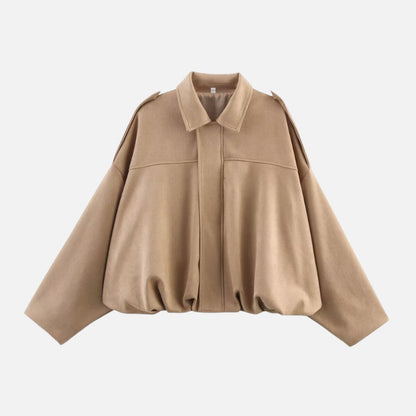 Zip Front Cropped Suede Spring Jacket – House of Velari