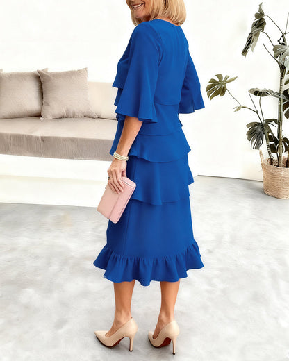 Women's Comfortable Elegant Ruffle Dress – House of Velari